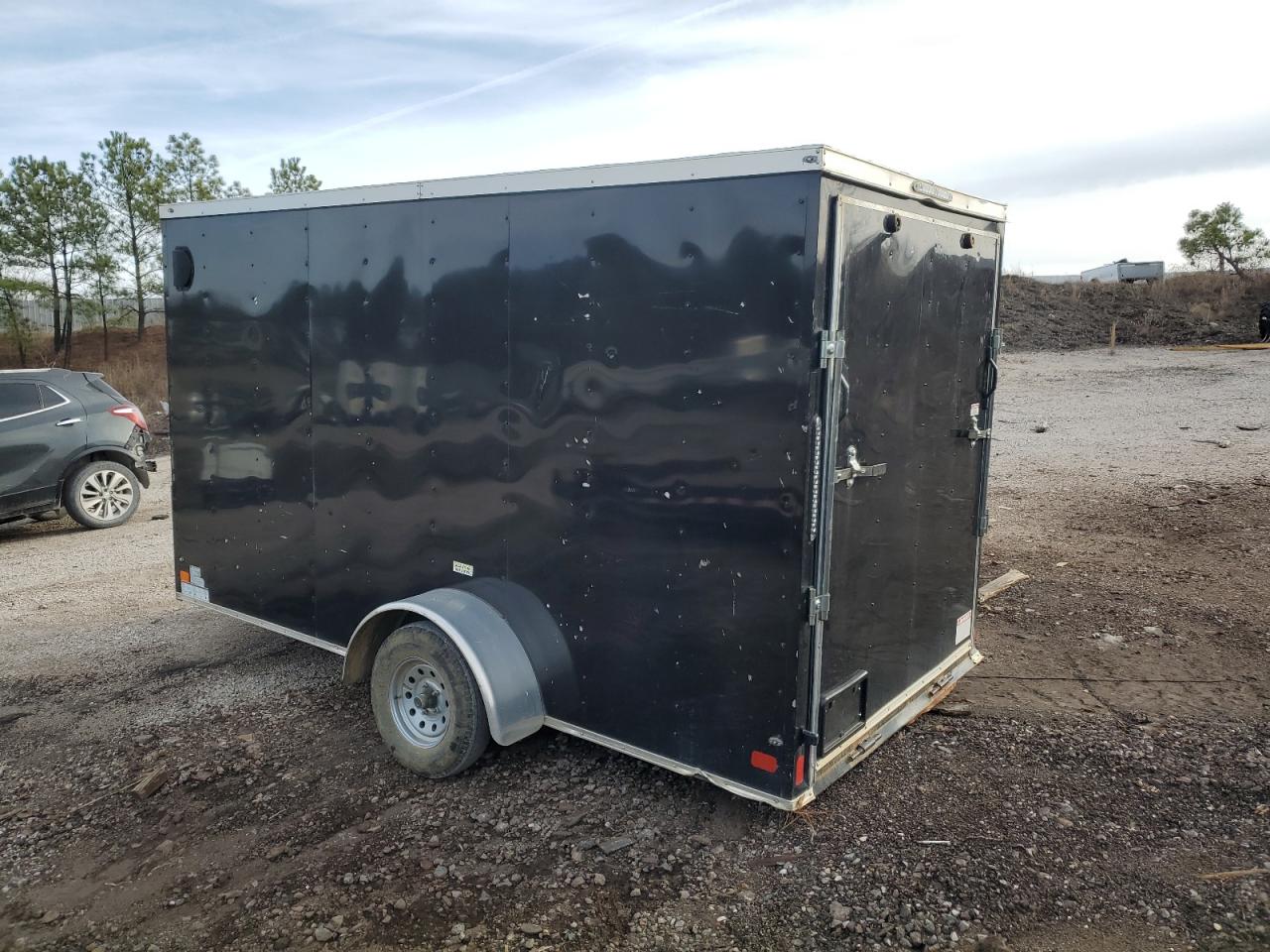 Image 3 of 2022 PEACH CARGO 12' ENCLOSED TRAILER 2022 with VIN 7FRVC12S5NA002393