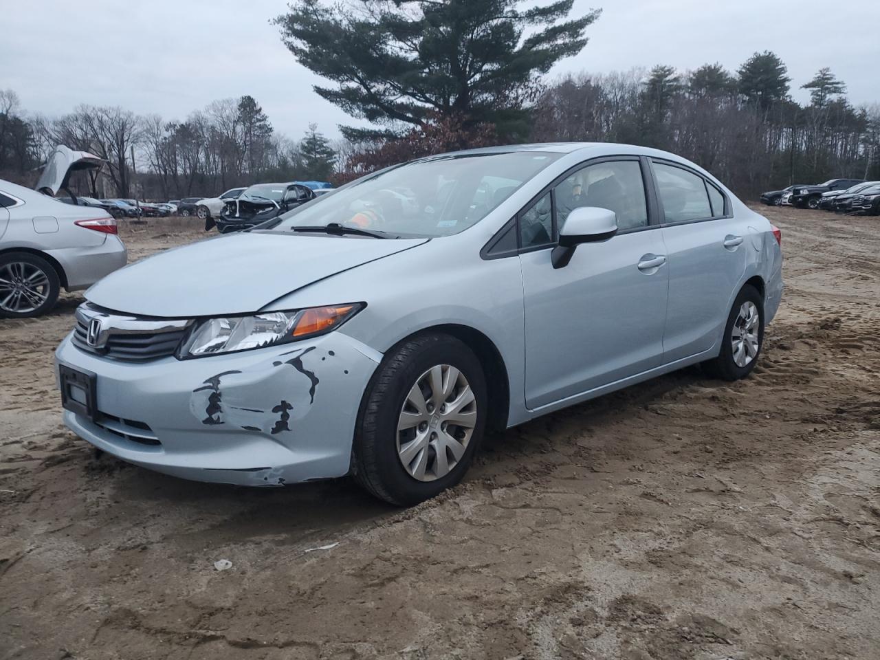 Image 1 of 2012 HONDA CIVIC LX 2012 with VIN 2HGFB2F54CH597965