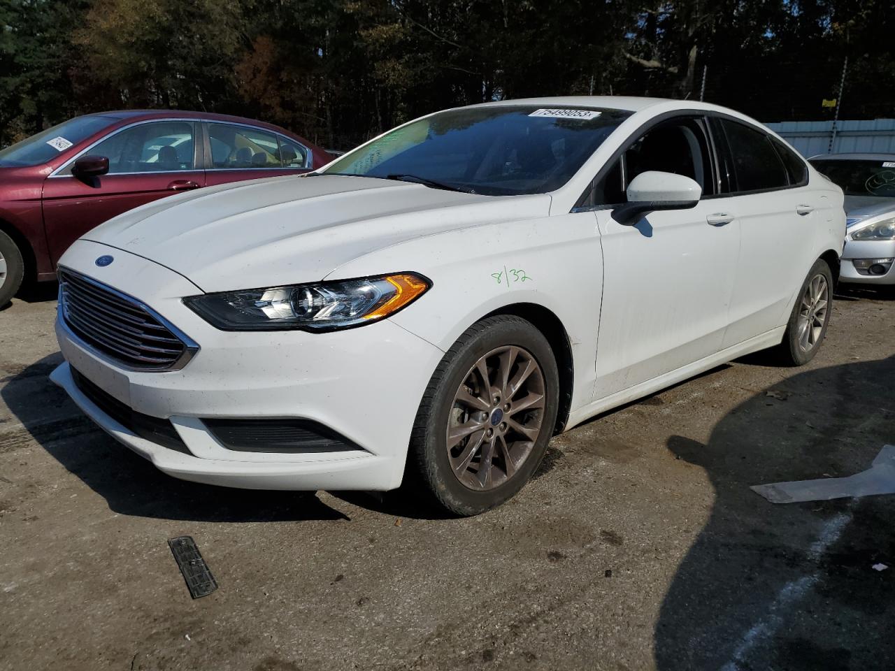 Изображение 1 2017 FORD FUSION SE 2017 с VIN 3FA6P0H7XHR196795