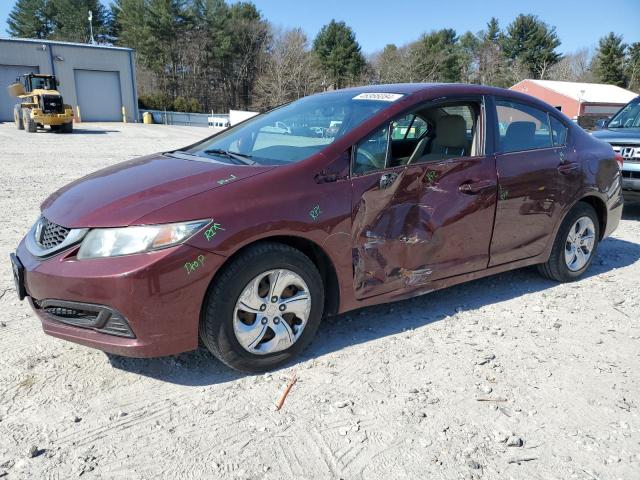 Image 1 of 2013 HONDA CIVIC LX 2013 with VIN 2HGFB2F5XDH558038