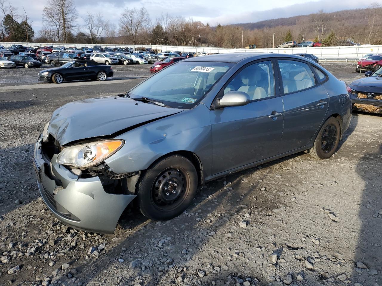 Image 1 of 2010 HYUNDAI ELANTRA BLUE 2010 with VIN KMHDU4ADXAU833101