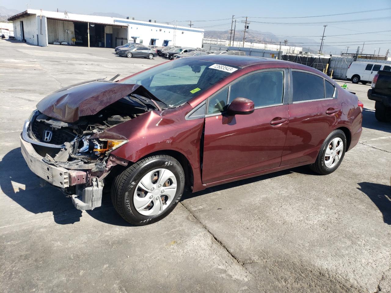 Изображение 1 2013 HONDA CIVIC EX 2013 с VIN 19XFB2F85DE237951