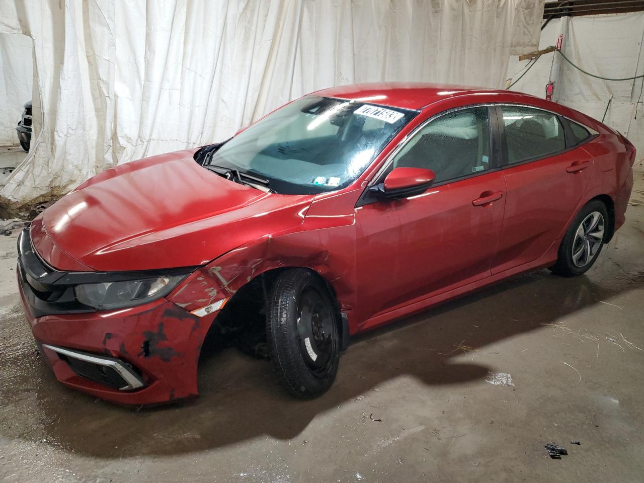 Image 1 of 2019 HONDA CIVIC LX 2019 with VIN 19XFC2F69KE213550