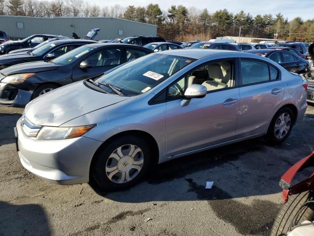 Image 1 of 2012 HONDA CIVIC HYBRID 2012 with VIN JHMFB4F26CS008003