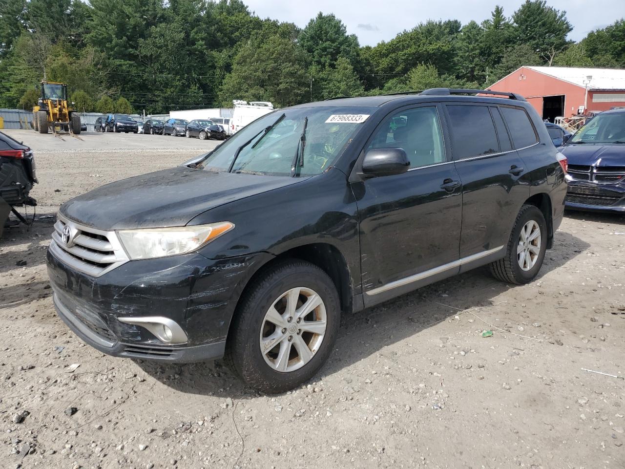 Image 1 of 2013 TOYOTA HIGHLANDER BASE 2013 with VIN 5TDBK3EH9DS247538