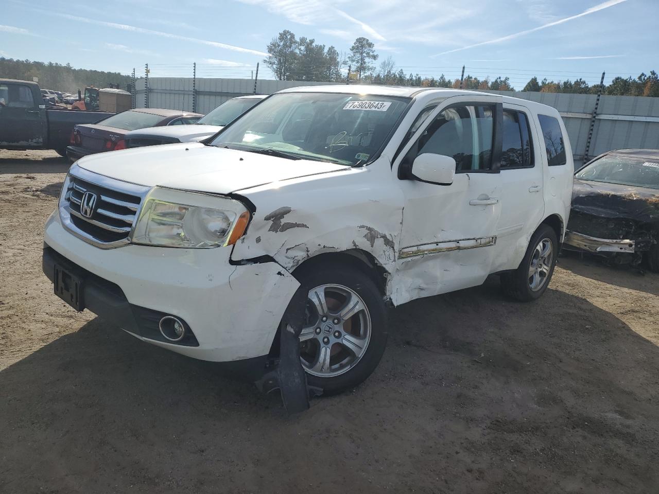 Image 1 of 2013 HONDA PILOT EXL 2013 with VIN 5FNYF4H55DB082596