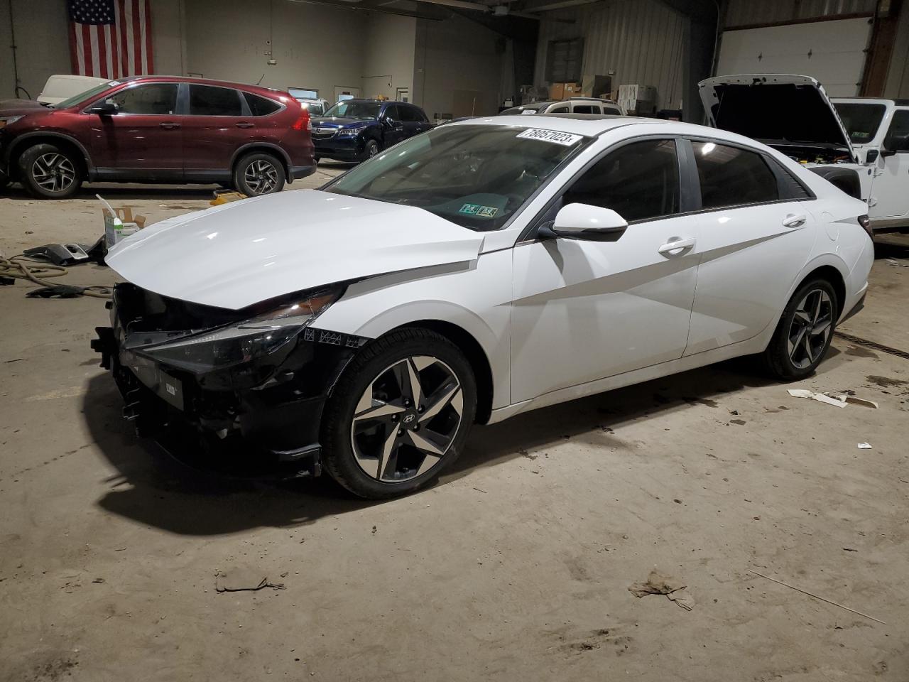 Image 1 of 2021 HYUNDAI ELANTRA LIMITED 2021 with VIN KMHLN4AJ3MU008472