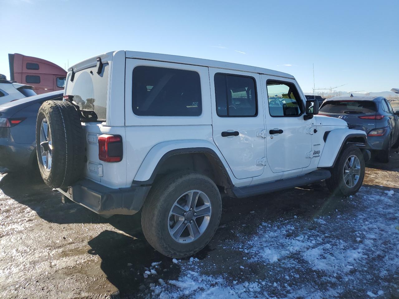 Image 3 of 2020 JEEP WRANGLER UNLIMITED SAHARA 2020 with VIN 1C4HJXEN5LW216697