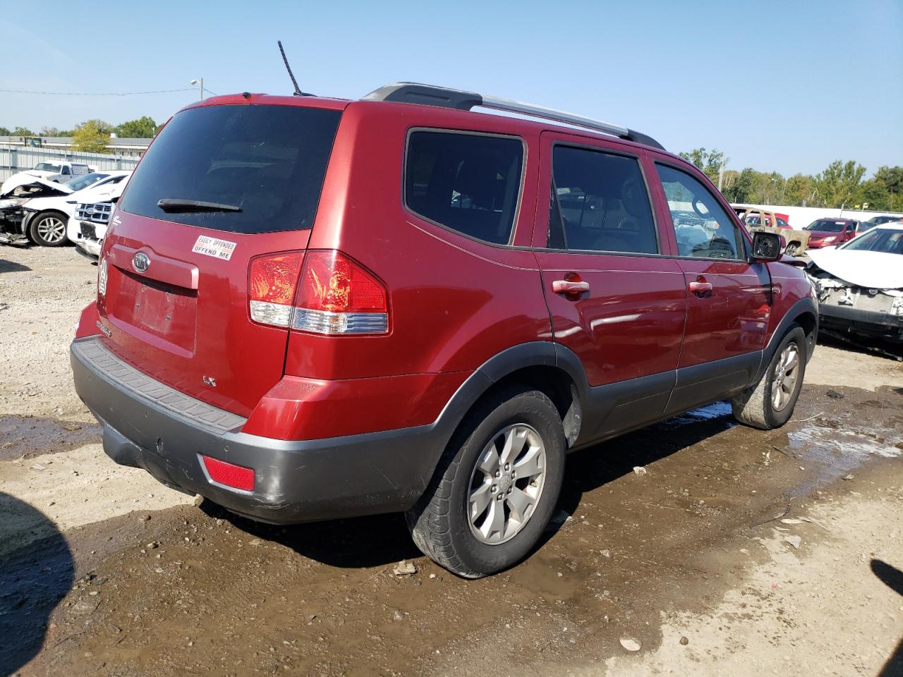 Image 3 of 2009 KIA BORREGO LX 2009 with VIN KNDJJ741595012187