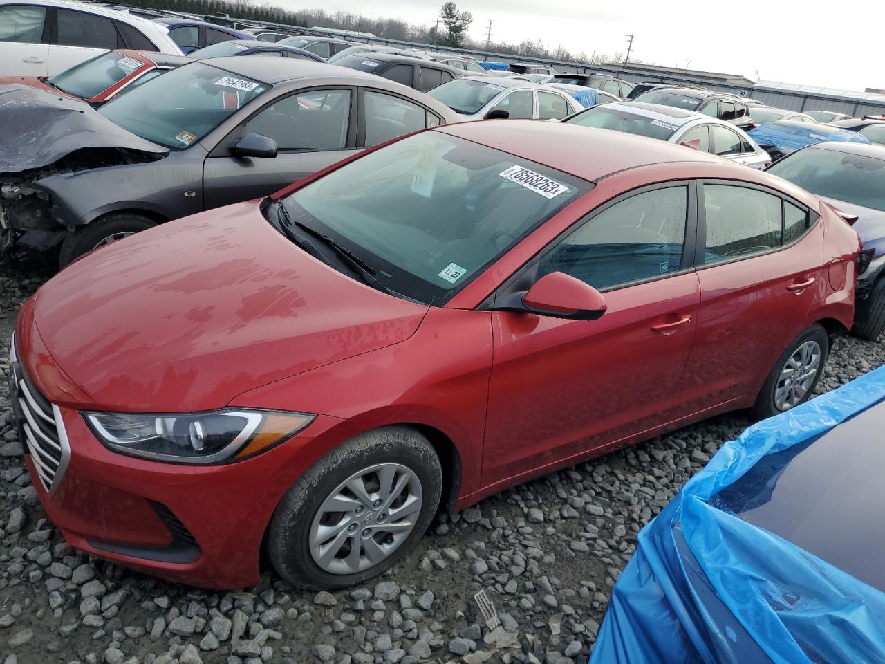 Image 1 of 2018 HYUNDAI ELANTRA SE 2018 with VIN 5NPD74LF9JH393196