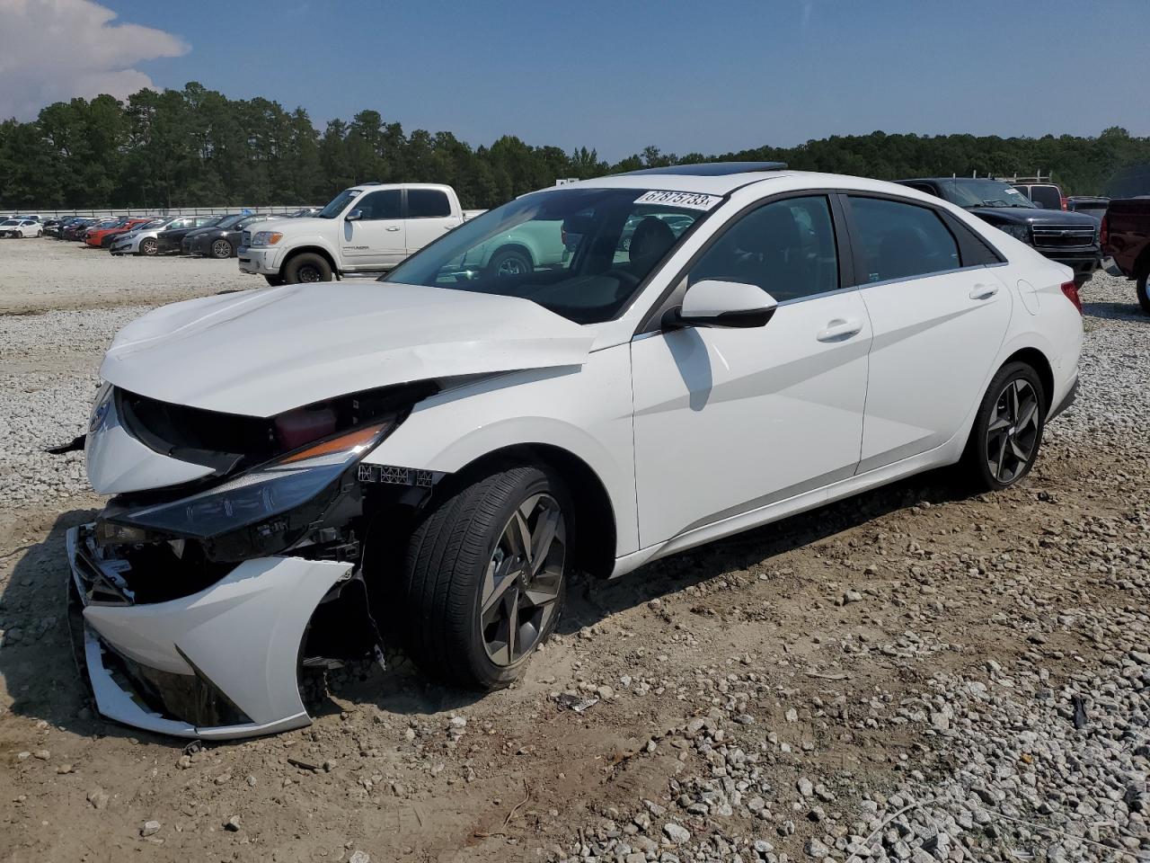 Image 1 of 2023 HYUNDAI ELANTRA LIMITED 2023 with VIN KMHLN4AJ5PU067821