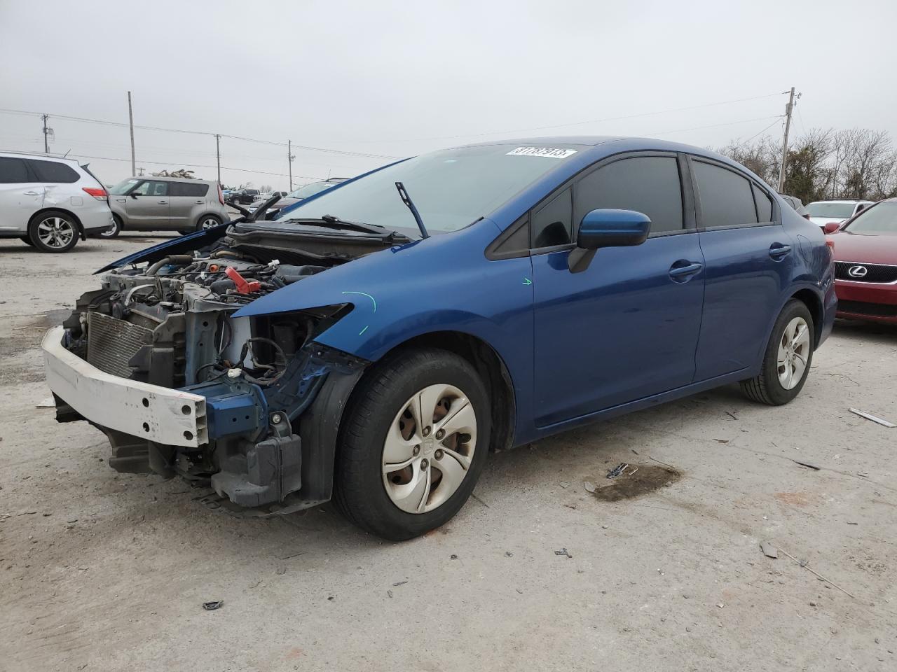 Image 1 of 2014 HONDA CIVIC LX 2014 with VIN 19XFB2F52EE040193