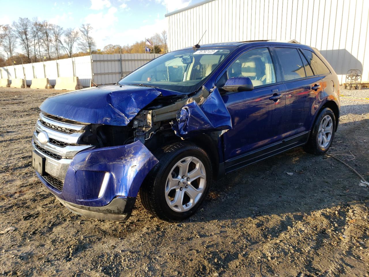 Image 1 of 2013 FORD EDGE SEL 2013 with VIN 2FMDK3J96DBA51285