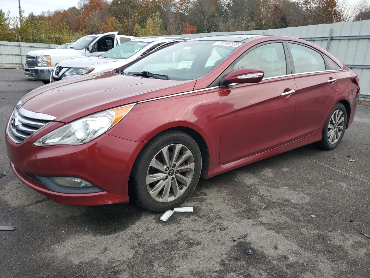 Obraz 1 z 2014 HYUNDAI SONATA SE 2014 z VIN 5NPEC4AC5EH845952