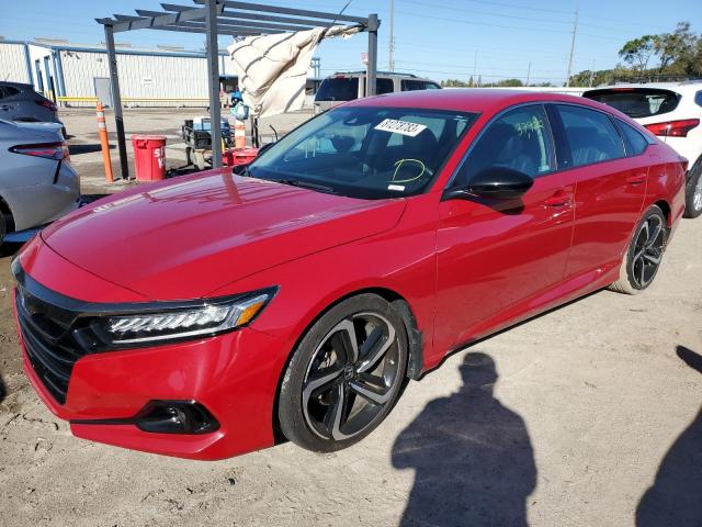 Изображение 1 2021 HONDA ACCORD SPORT SE 2021 с VIN 1HGCV1F48MA121648