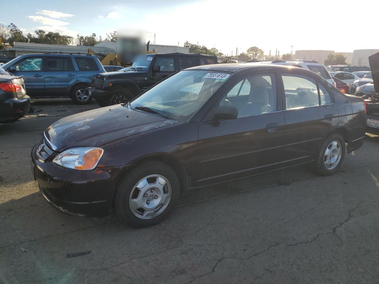 Image 1 of 2001 HONDA CIVIC LX 2001 with VIN JHMES16591S002732