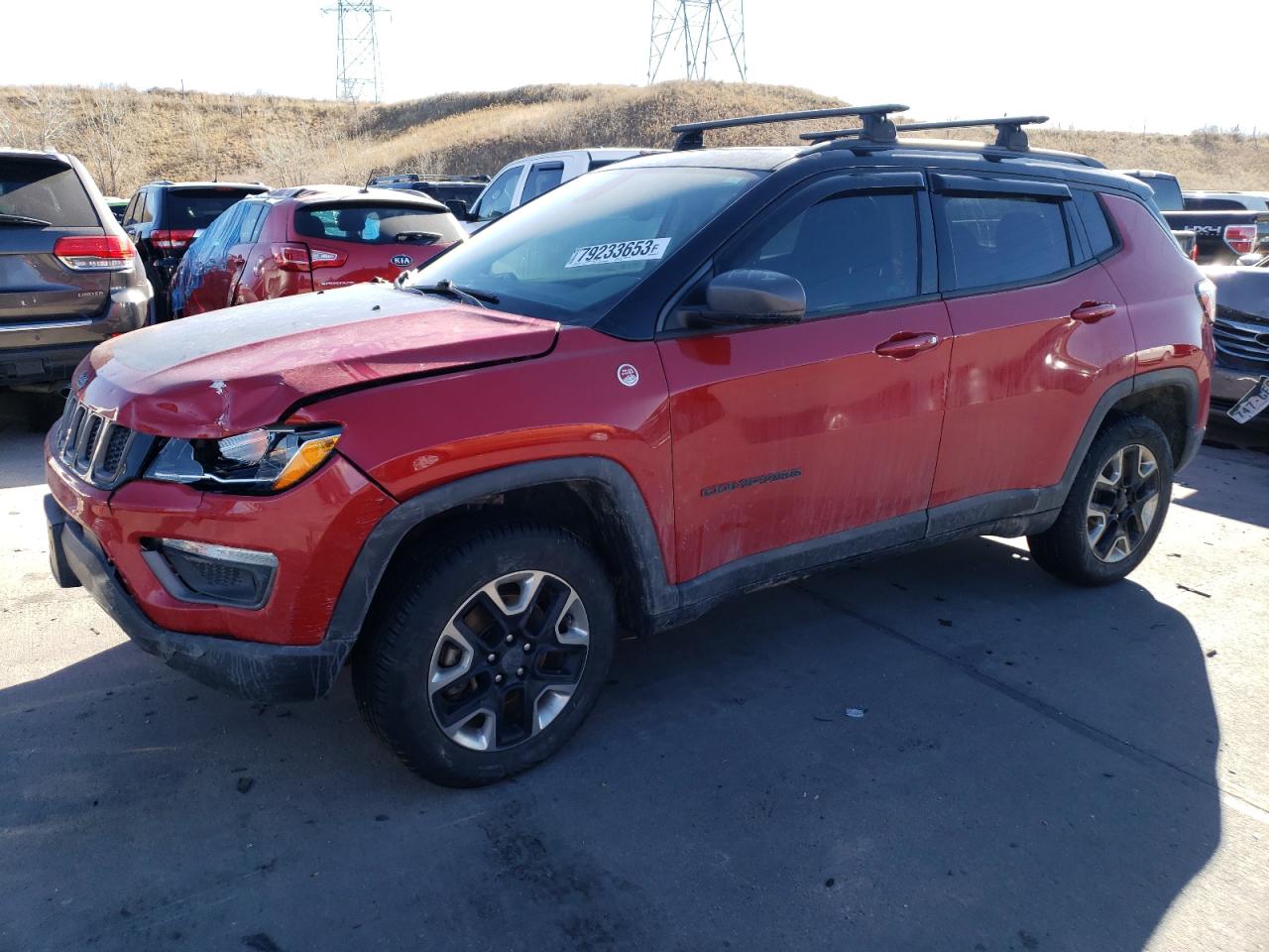 Image 1 of 2018 JEEP COMPASS TRAILHAWK 2018 with VIN 3C4NJDDBXJT129079