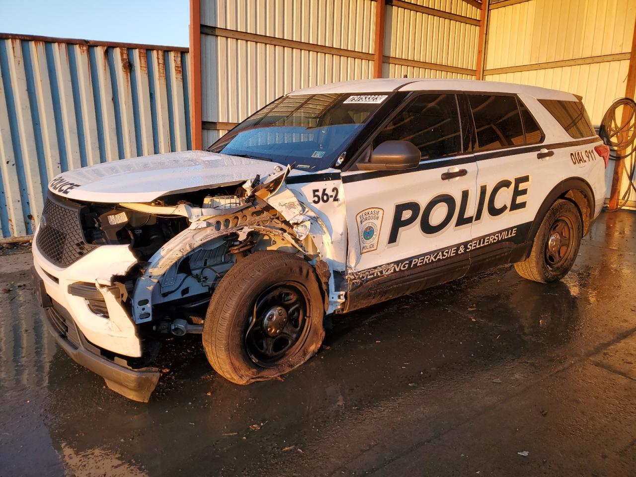 Image 1 of 2023 FORD EXPLORER POLICE INTERCEPTOR 2023 with VIN 1FM5K8AB1PGA32385