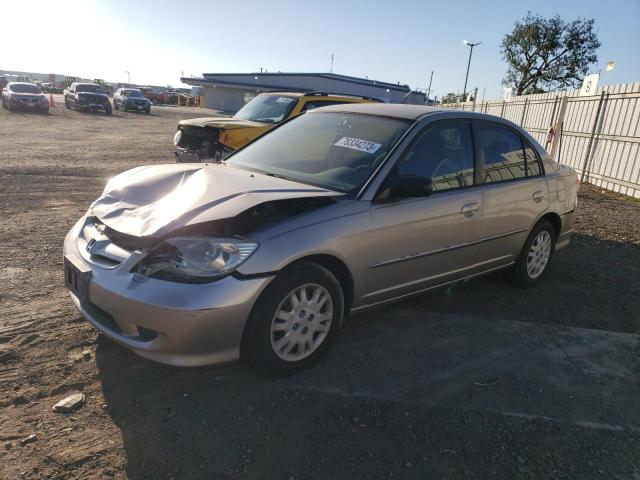 Image 1 of 2004 HONDA CIVIC LX 2004 with VIN 2HGES16544H591753