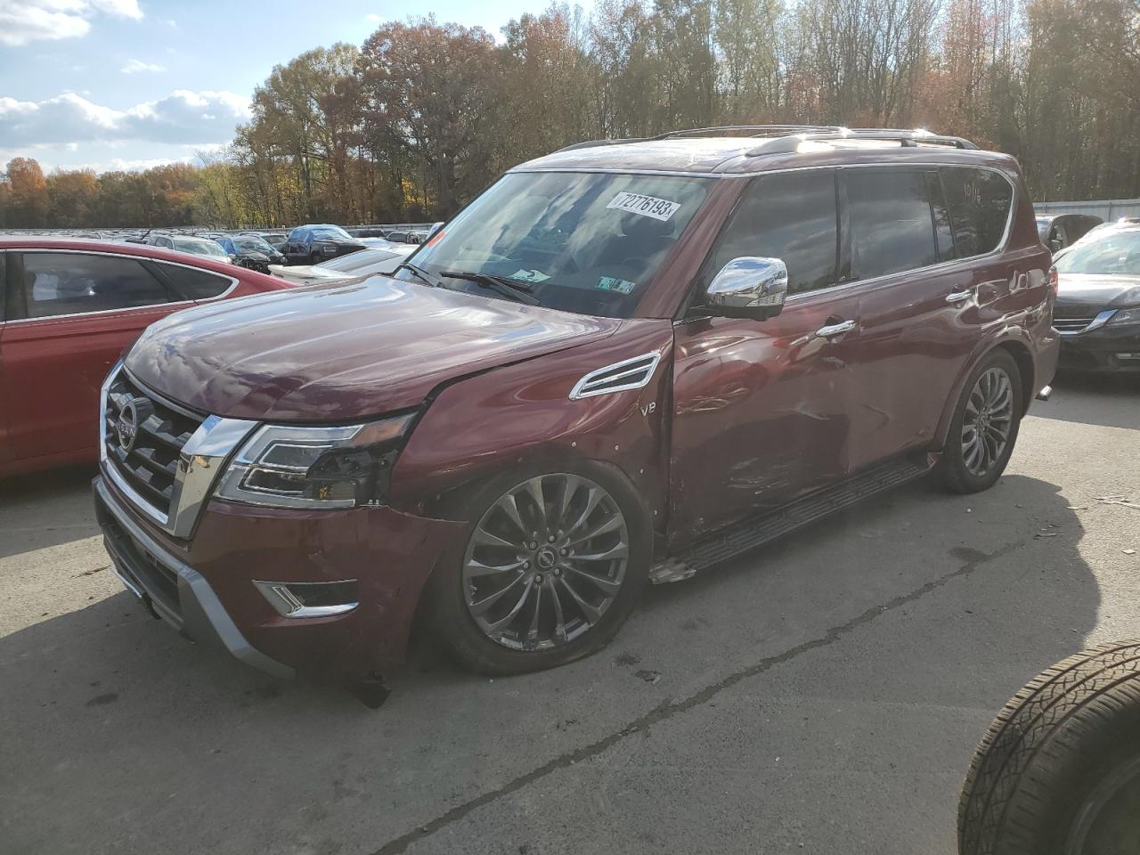 Изображение 1 2021 NISSAN ARMADA PLATINUM 2021 с VIN JN8AY2DB7M9792786