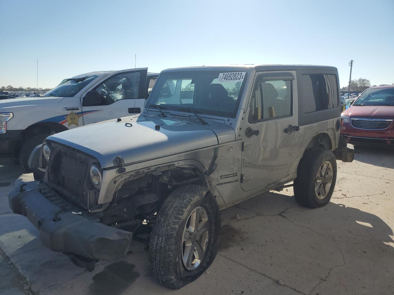 Image 1 of 2015 JEEP WRANGLER SPORT 2015 with VIN 1C4AJWAG1FL544238