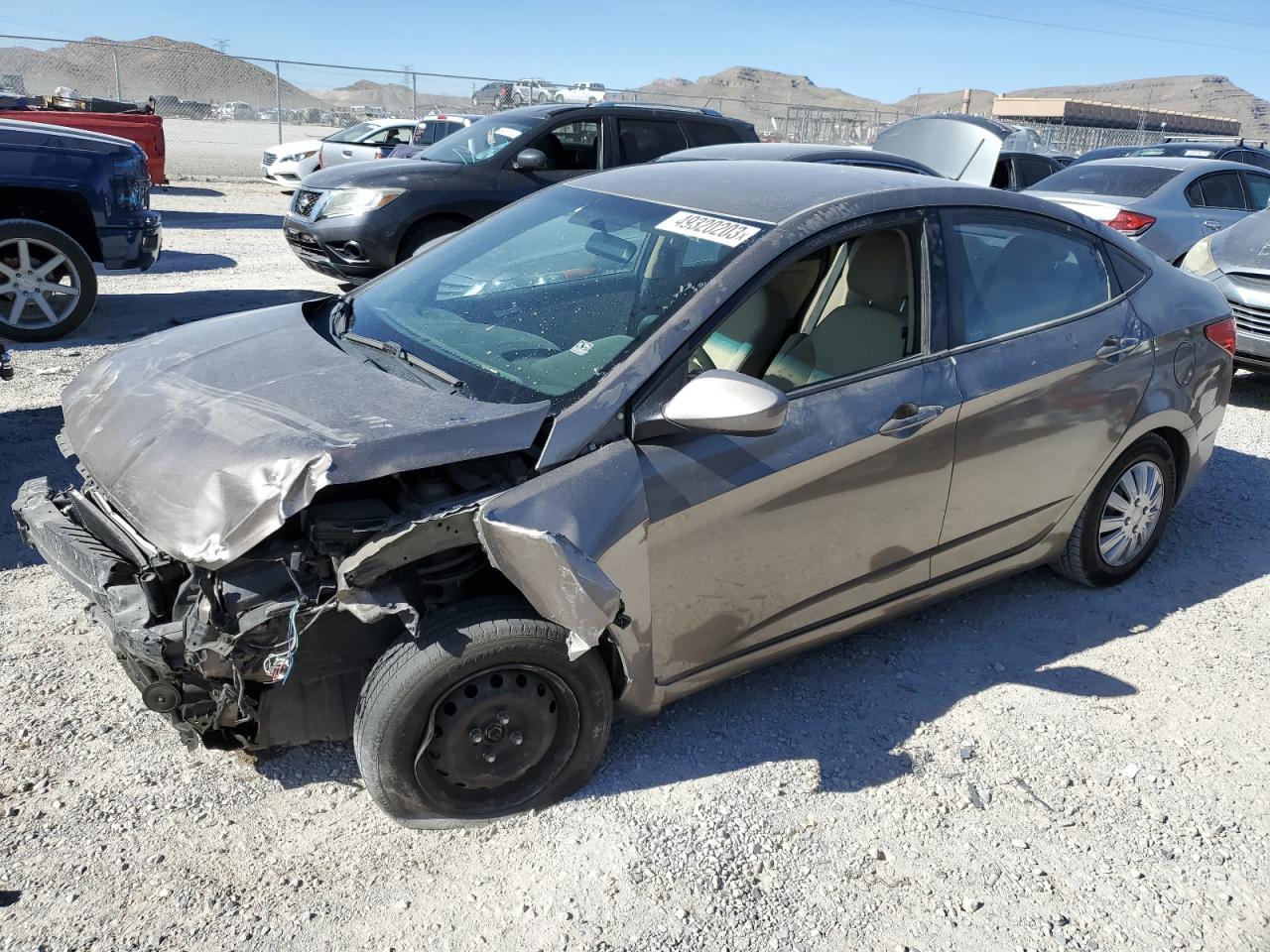 Image 1 of 2013 HYUNDAI ACCENT GLS 2013 with VIN KMHCT4AE3DU537557