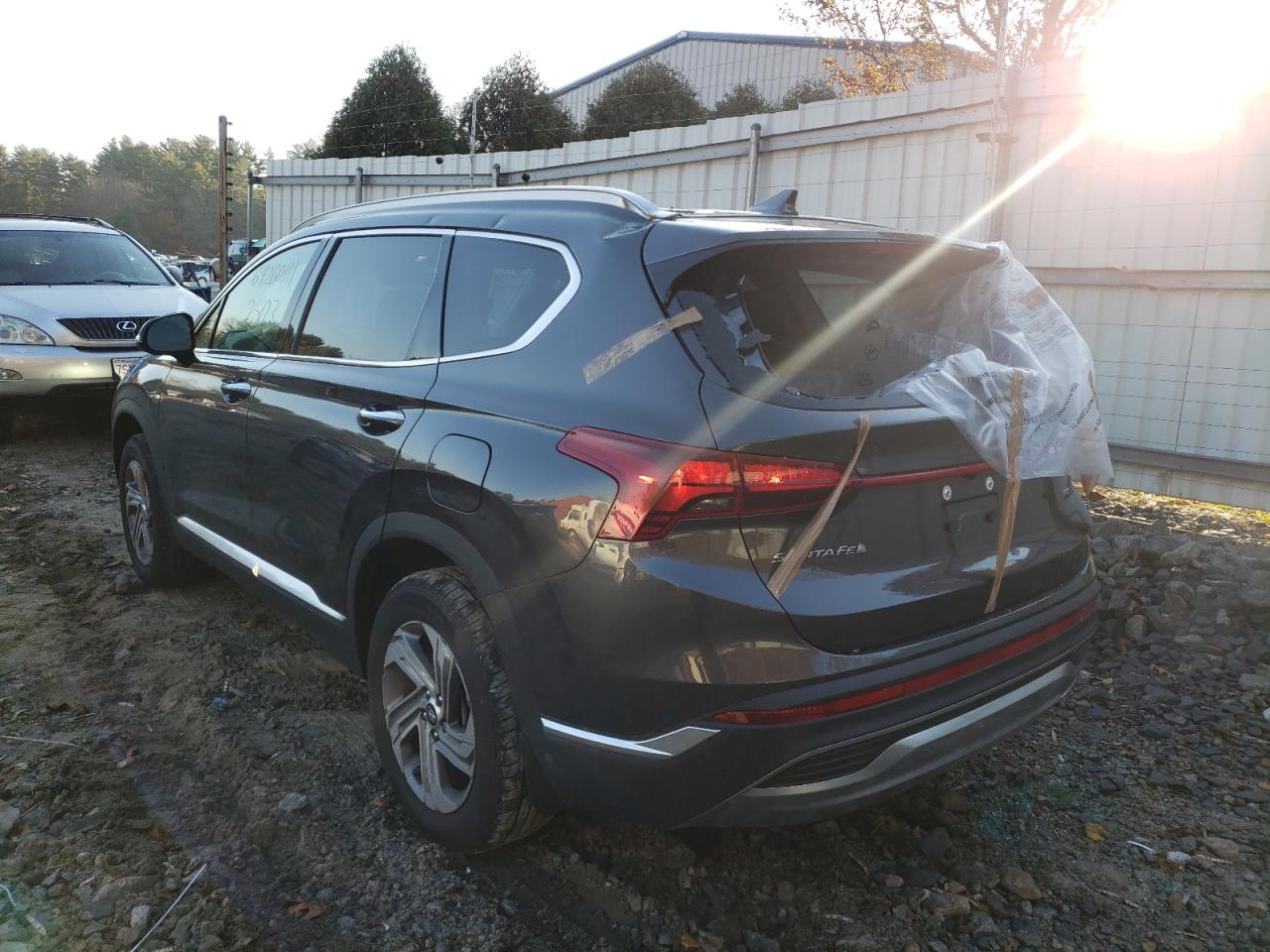 Image 3 of 2022 HYUNDAI SANTA FE SEL 2022 with VIN 5NMS6DAJ2NH381993