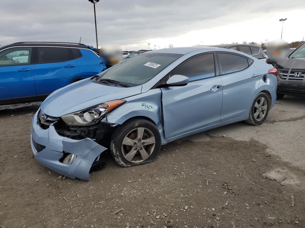 Image 1 of 2012 HYUNDAI ELANTRA GLS 2012 with VIN KMHDH4AE7CU411867