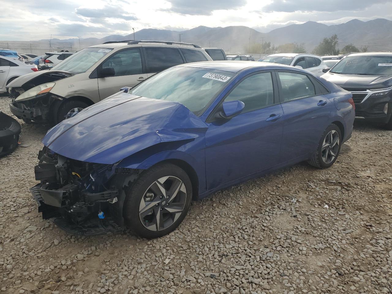 Image 1 of 2023 HYUNDAI ELANTRA SEL 2023 with VIN 5NPLS4AG4PH118625