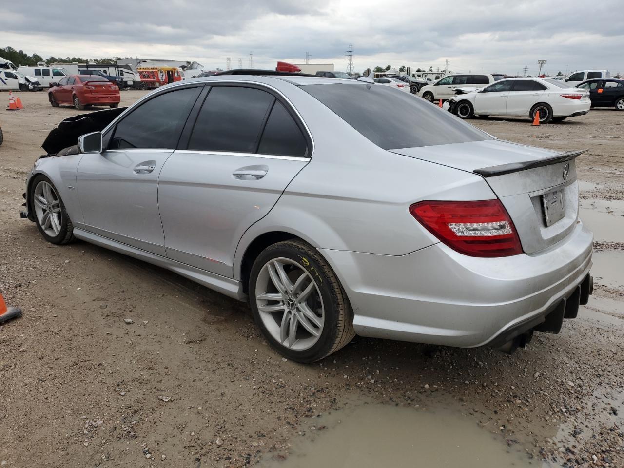Image 2 of 2012 MERCEDES-BENZ C 250 2012 with VIN WDDGF4HB9CR237215