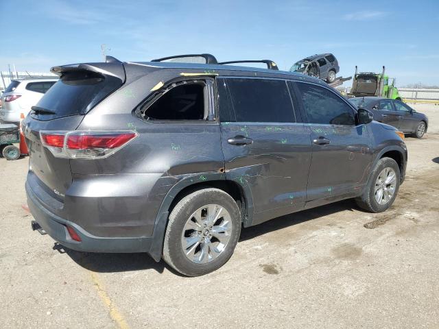 Image 3 of 2015 TOYOTA HIGHLANDER XLE 2015 with VIN 5TDJKRFH6FS103204