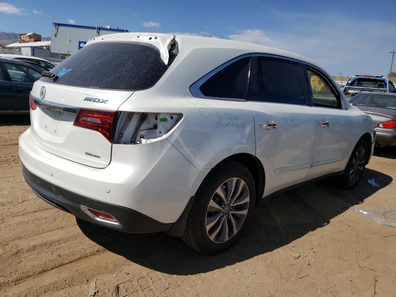 Image 3 of 2015 ACURA MDX TECHNOLOGY 2015 with VIN 5FRYD4H45FB023644