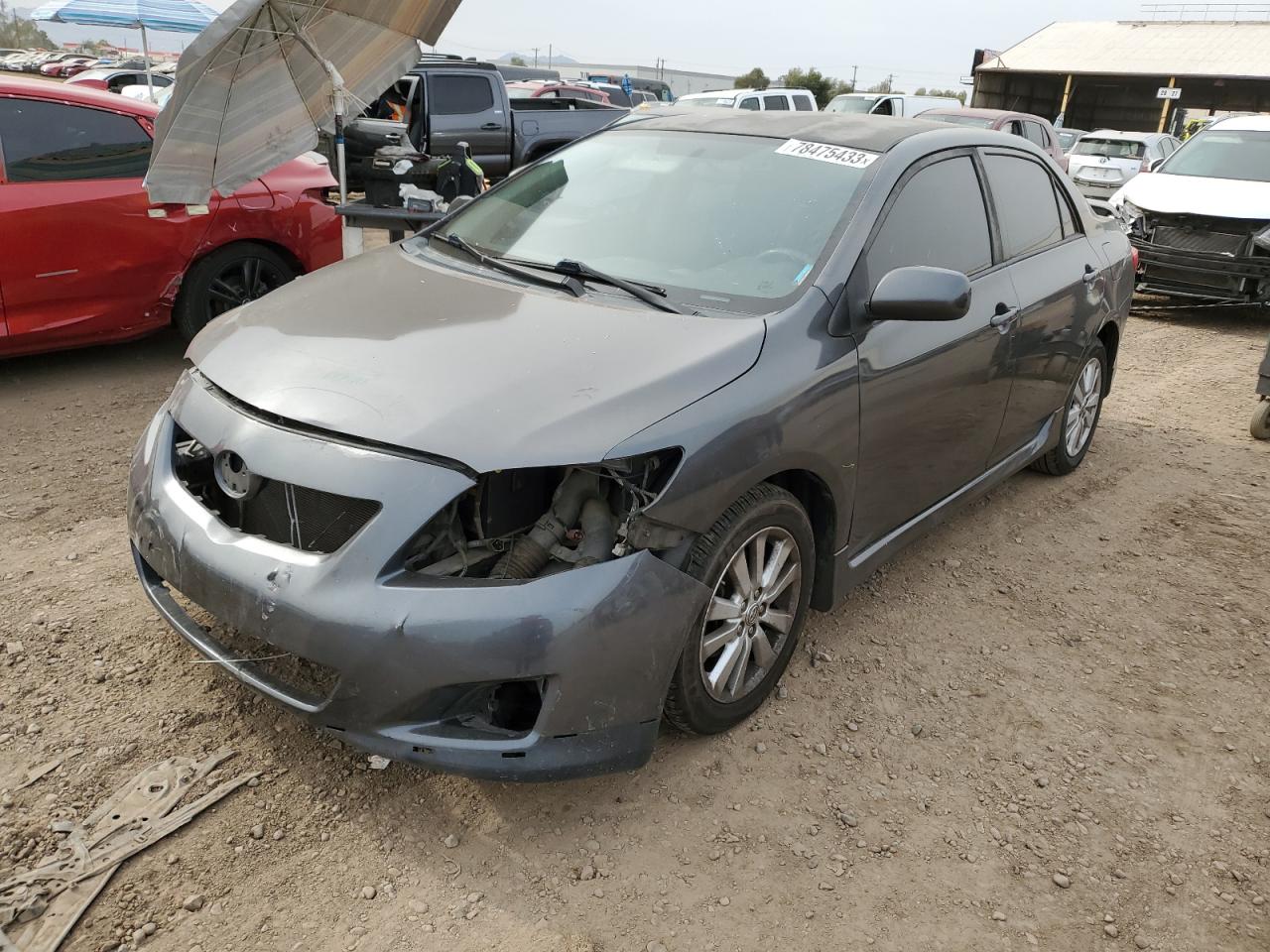 Image 1 of 2010 TOYOTA COROLLA BASE 2010 with VIN 2T1BU4EE0AC319978