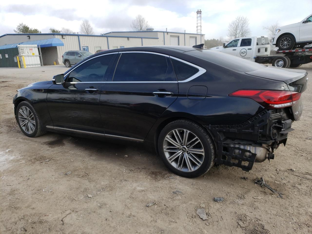 Image 2 of 2018 GENESIS G80 BASE 2018 with VIN KMHGN4JEXJU250532