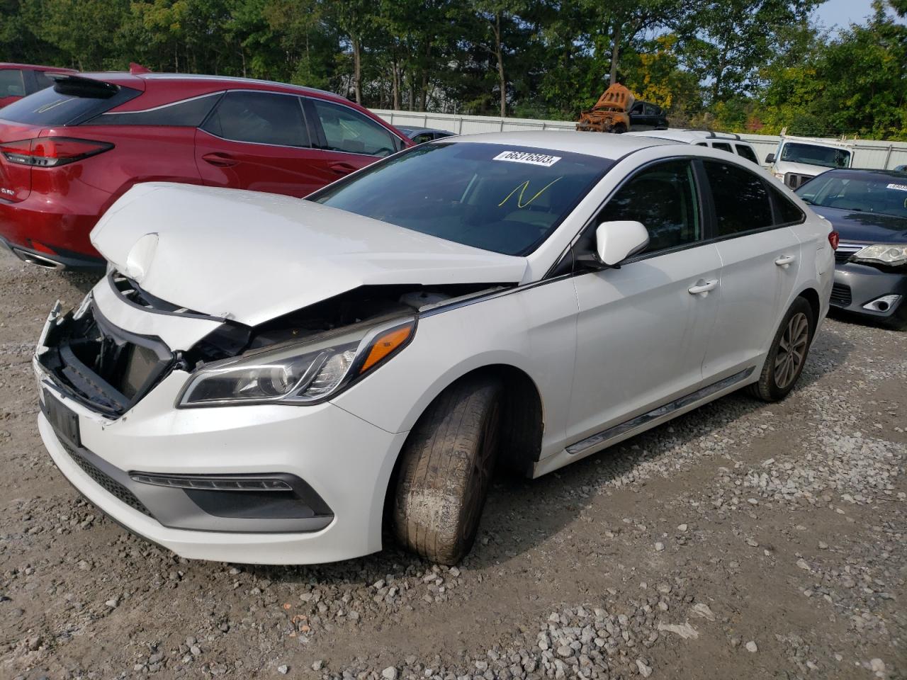 Image 1 of 2017 HYUNDAI SONATA SPORT 2017 with VIN 5NPE34AF9HH588969