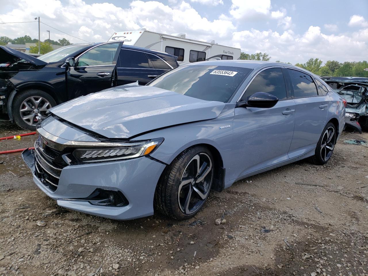 Image 1 of 2022 HONDA ACCORD HYBRID SPORT 2022 with VIN 1HGCV3F24NA037712