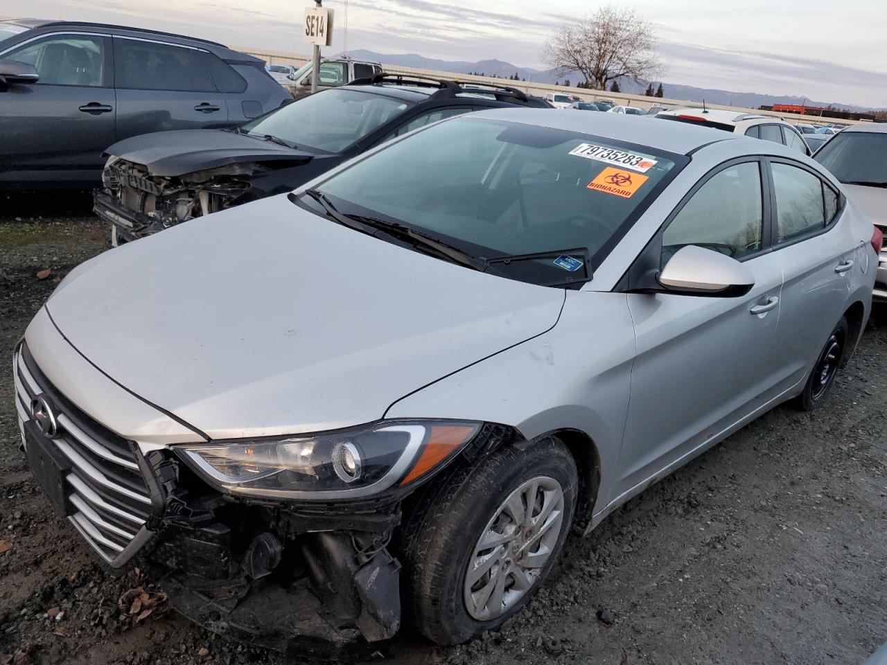 Изображение 1 2017 HYUNDAI ELANTRA SE 2017 с VIN 5NPD74LF7HH205270
