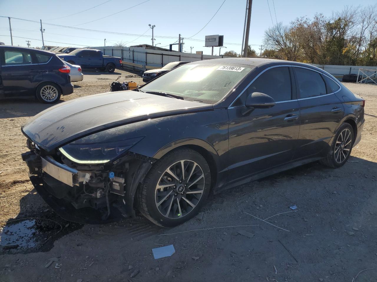 Image 1 of 2021 HYUNDAI SONATA LIMITED 2021 with VIN 5NPEH4J27MH128489