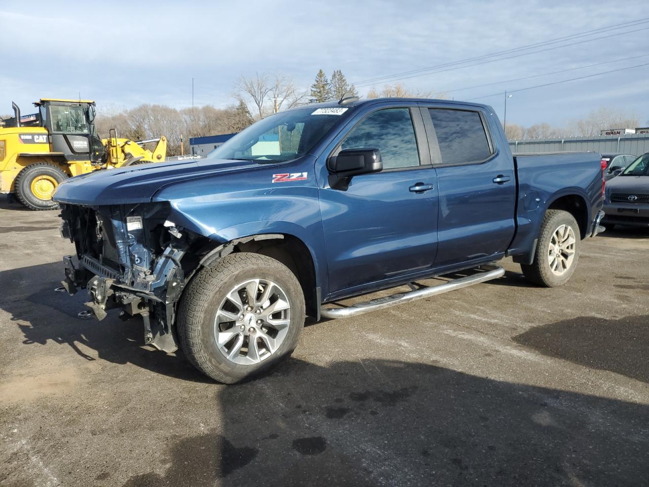Image 1 of 2021 CHEVROLET SILVERADO K1500 RST 2021 with VIN 1GCUYEEL4MZ433154