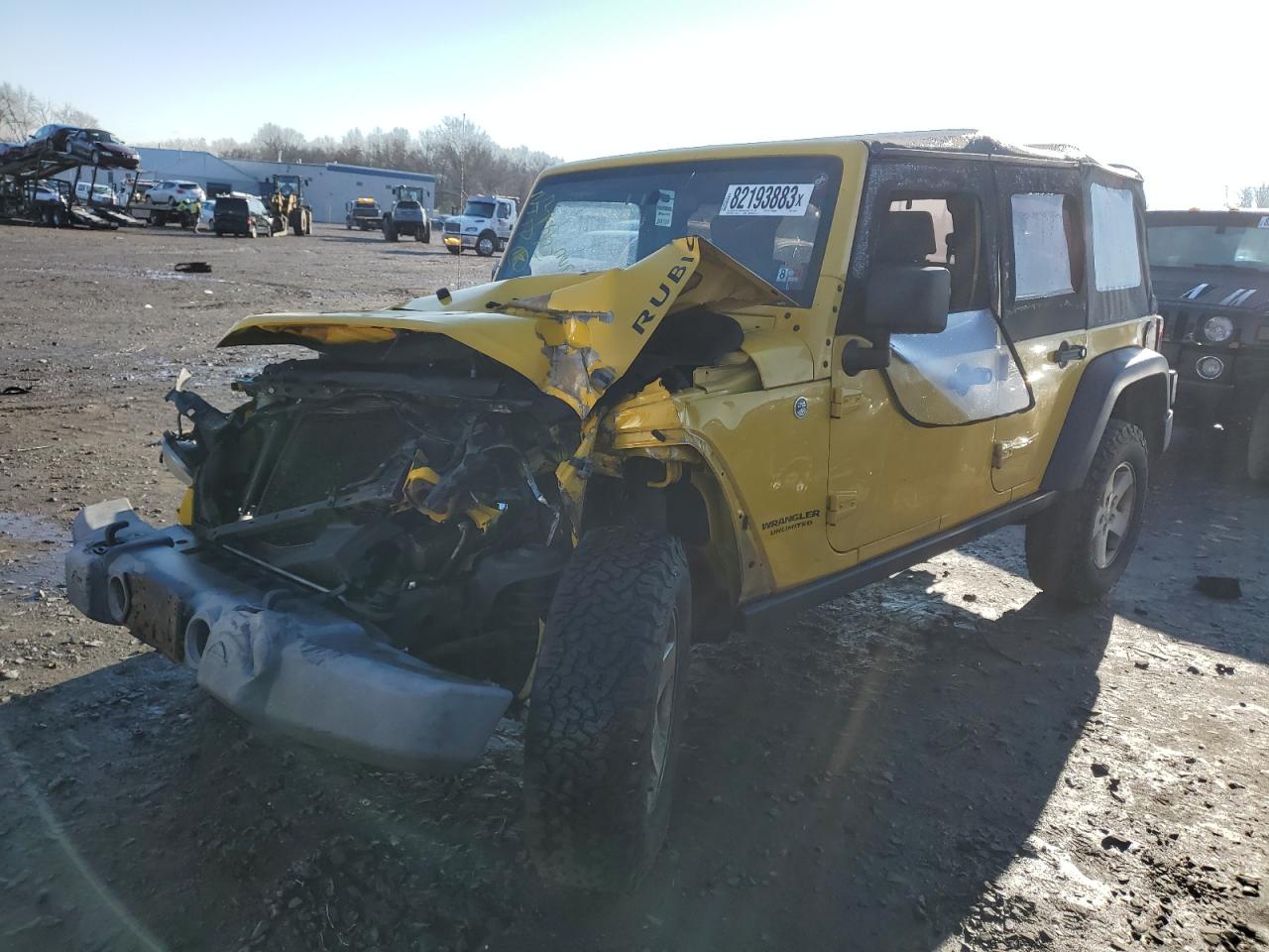 Image 1 of 2008 JEEP WRANGLER UNLIMITED RUBICON 2008 with VIN 1J4GA69108L564133