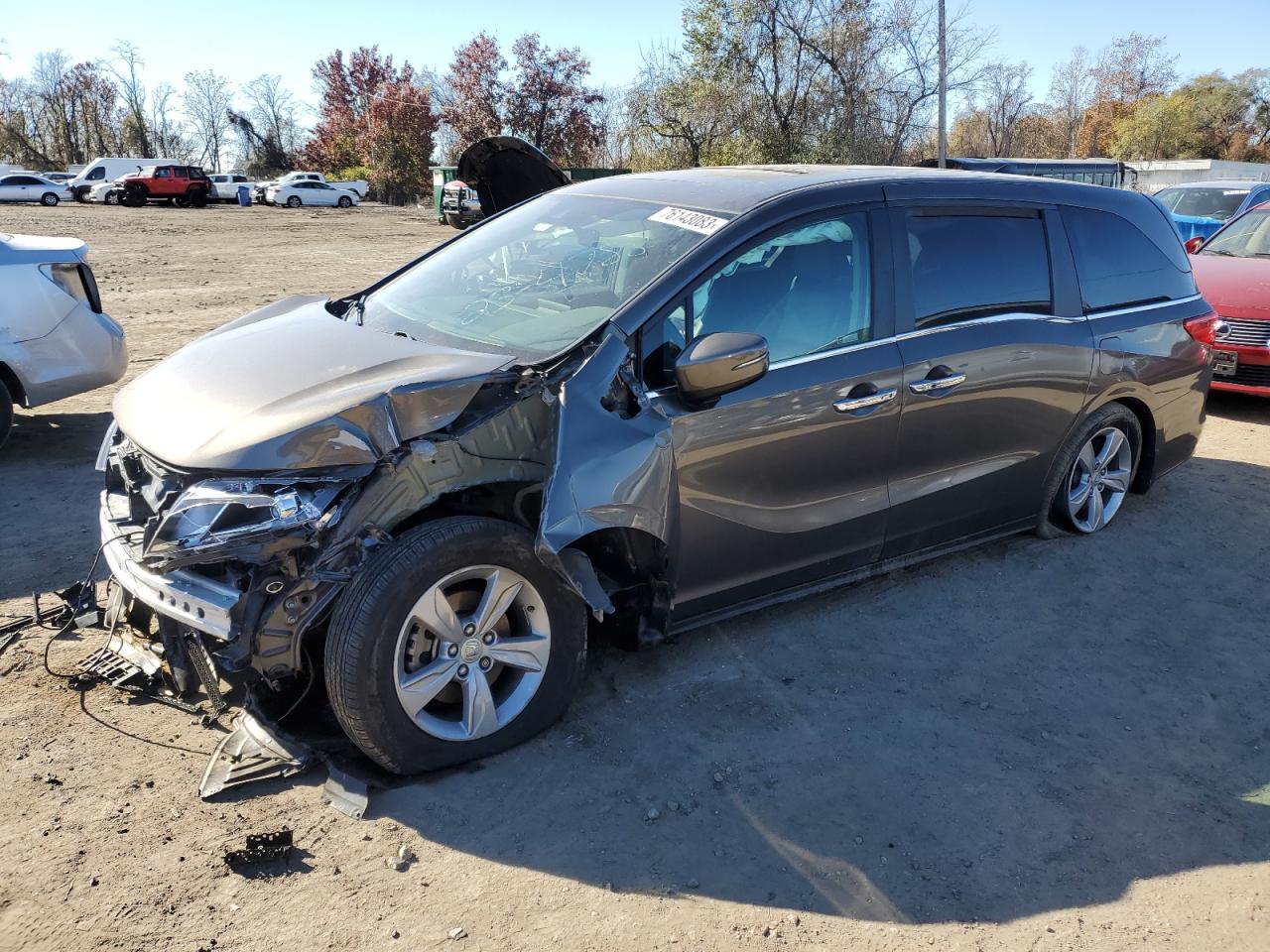 Image 1 of 2019 HONDA ODYSSEY EXL 2019 with VIN 5FNRL6H78KB026174