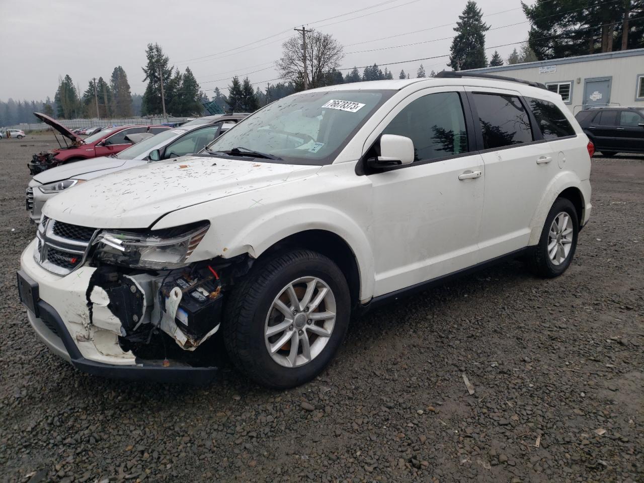 Image 1 of 2017 DODGE JOURNEY SXT 2017 with VIN 3C4PDCBB7HT622788