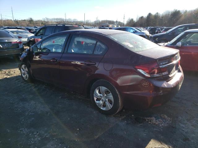 Изображение 2 2013 HONDA CIVIC LX 2013 с VIN 2HGFB2F58DH538273