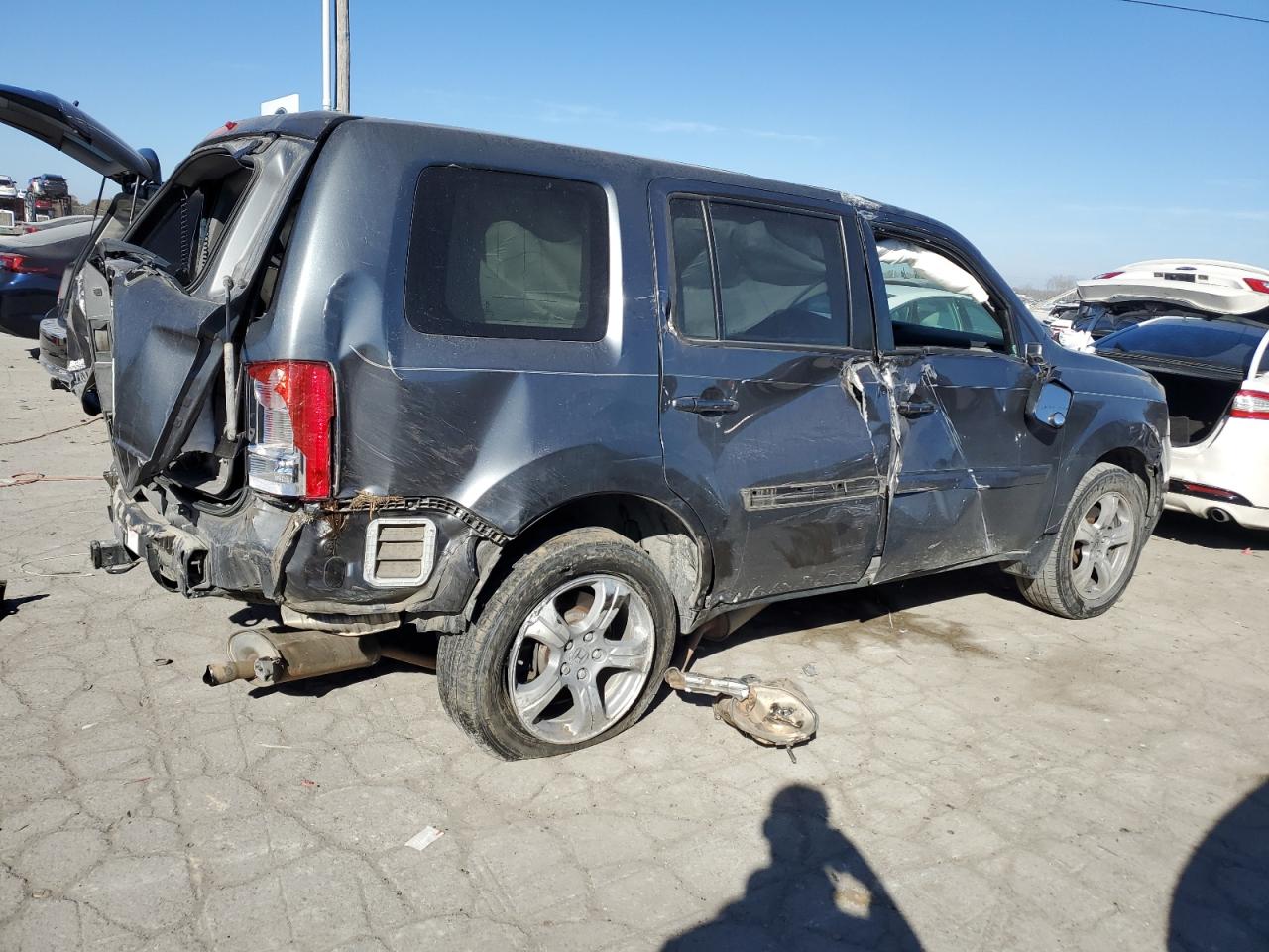 Image 3 of 2012 HONDA PILOT EX 2012 with VIN 5FNYF3H4XCB030185