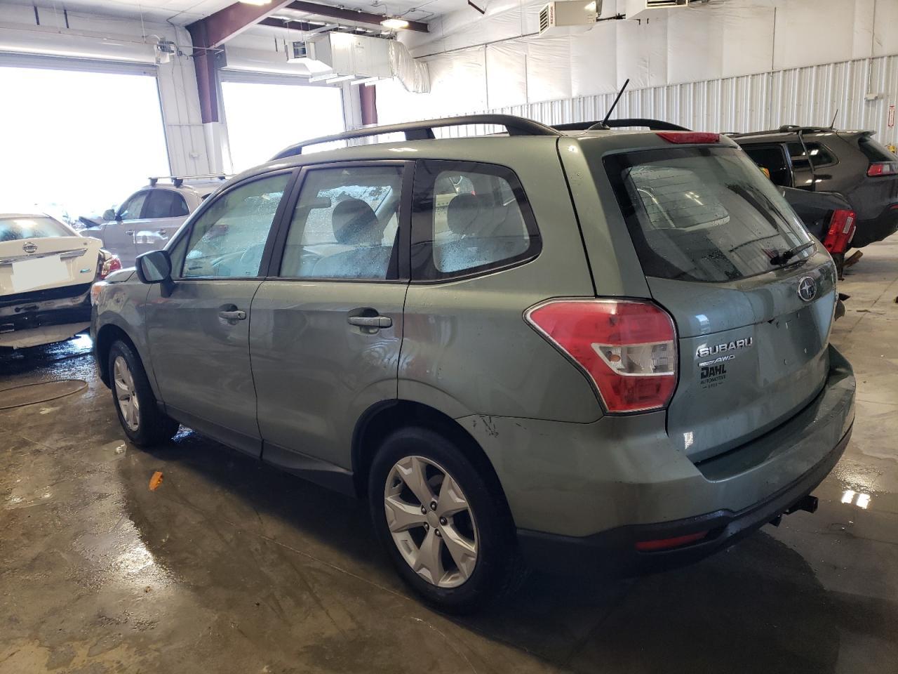 Изображение 2 2015 SUBARU FORESTER 2.5I 2015 с VIN JF2SJABC4FH422268