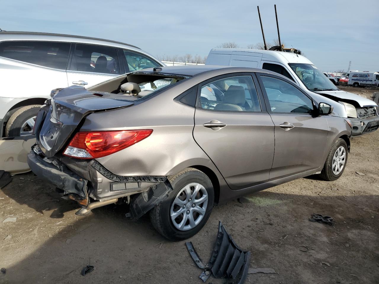 Изображение 3 2014 HYUNDAI ACCENT GLS 2014 с VIN KMHCT4AE1EU752551