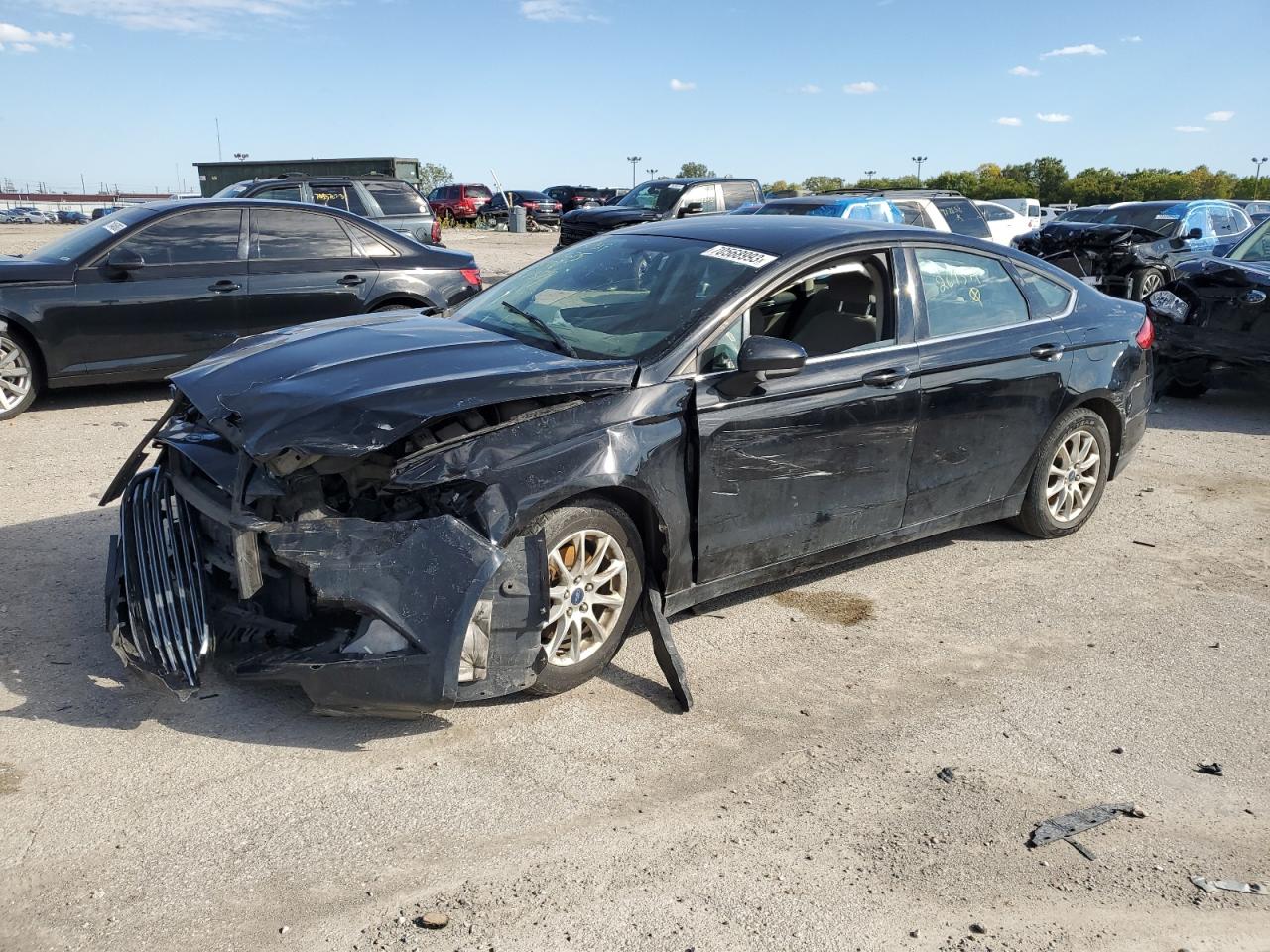 Изображение 1 2017 FORD FUSION S 2017 с VIN 3FA6P0G7XHR267379