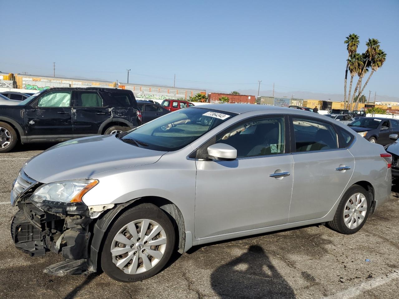Image 1 of 2015 NISSAN SENTRA S 2015 with VIN 3N1AB7APXFY278196