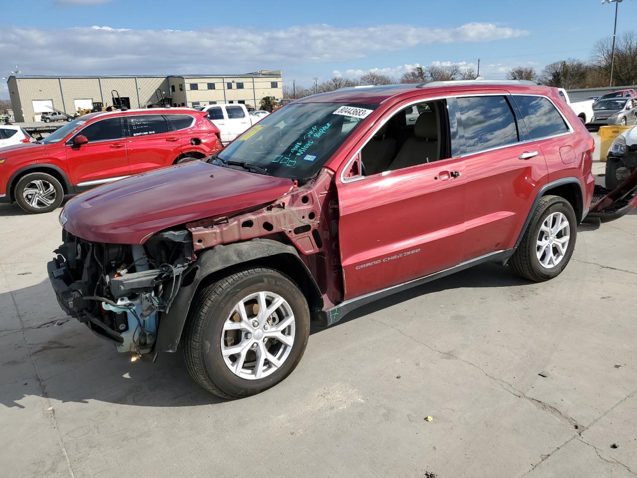 Image 1 of 2014 JEEP GRAND CHEROKEE LIMITED 2014 with VIN 1C4RJFBG7EC102158