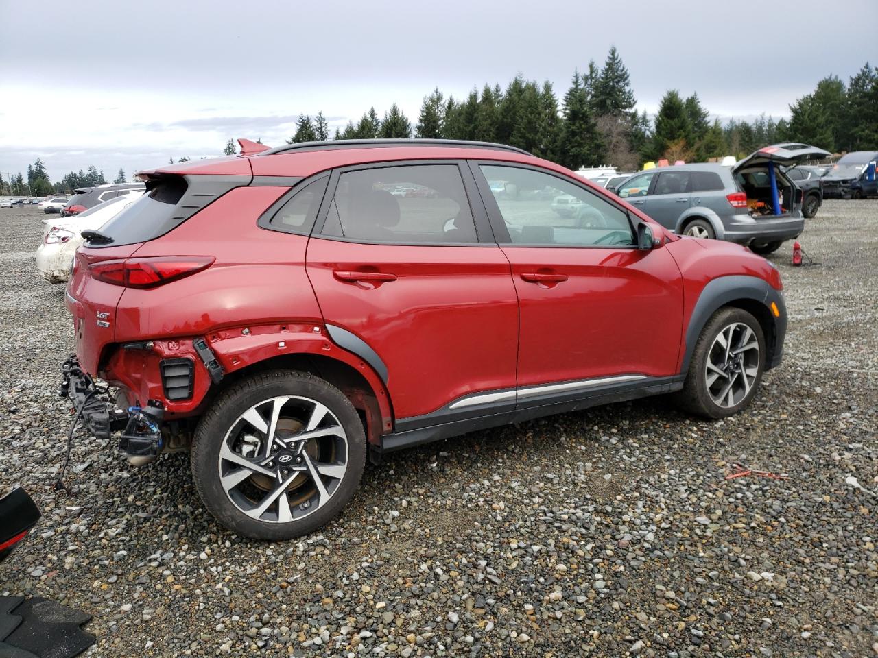 Image 3 of 2022 HYUNDAI KONA LIMITED 2022 with VIN KM8K5CA3XNU774868
